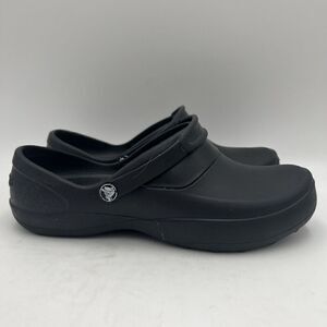 Crocs Mercy Women's Work Clogs - Black, US 10 (10876-060-W9)
